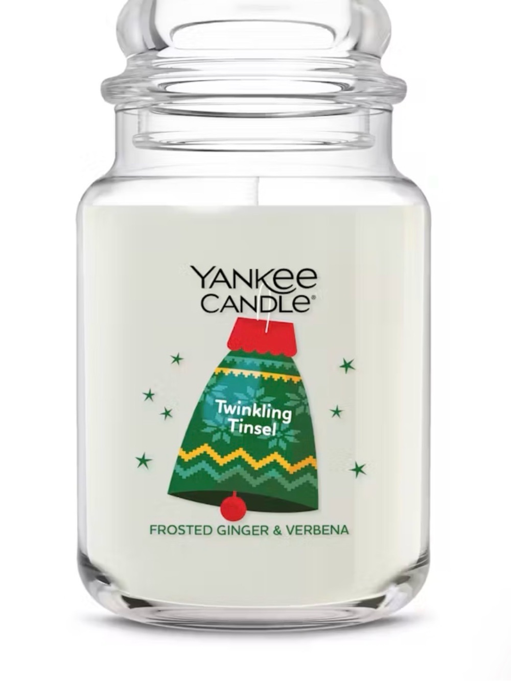 Yankee Candle Twinkling Tinsel Large Jar Scented Candle 22 oz Plant Wax 🎄